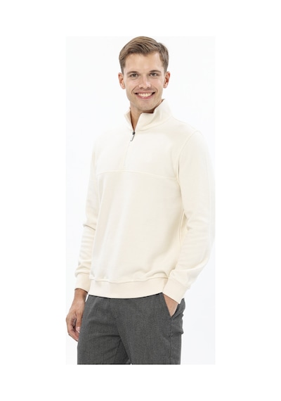 Erkek Kadife Sweatshirt 252209003.kdfhyfr Ekru