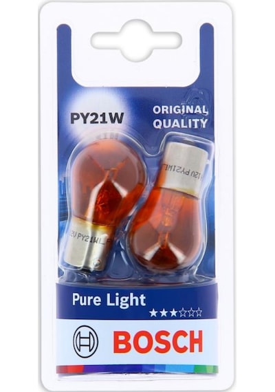 Bosch Py21w Pure Light 12v 21w Turuncu Sinyal Ampulü 2'li Bau15s