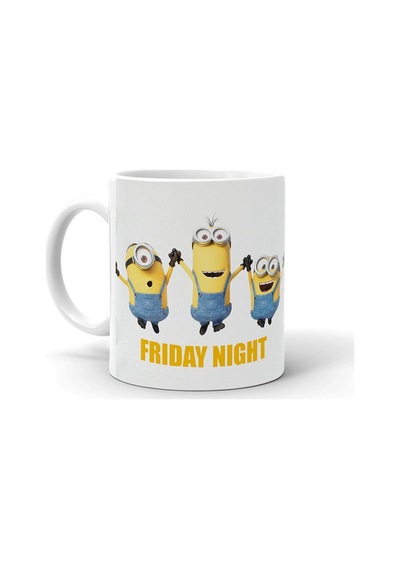 Minion Baskılı Seramik Beyaz Kupa