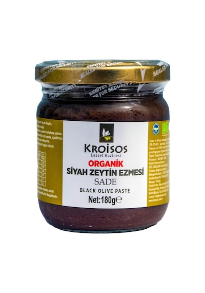 Kroisos Organik Siyah Zeytin Ezmesi 2 X 180 Gr 180 G