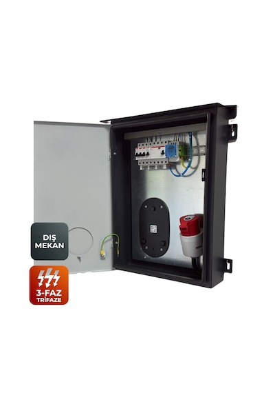 Ever Charger Panobox Pro Trifaz Elektrikli Araç Şarj Panosu Ac Kaçak Akım Röleli, Sigortalı, Go-e Uyumlu Dış Mekan 11 Kw 22 Kw 5/32a Fiş 5/32a Priz Ever Charger Panobox Pro Trifaz Elektrikli Araç Şarj Panosu Ac Kaçak Akım Röleli, Sigortalı, Go-e Uyumlu Dış Mekan 11 Kw 22 Kw 5/32a Fiş 5/32a Priz