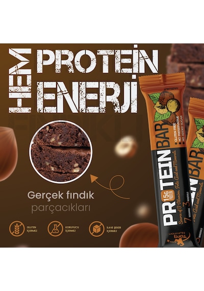 Torq Nutrition Protein Bar Fındık (12 adet) Torq Nutrition Protein Bar Fındık (12 adet)