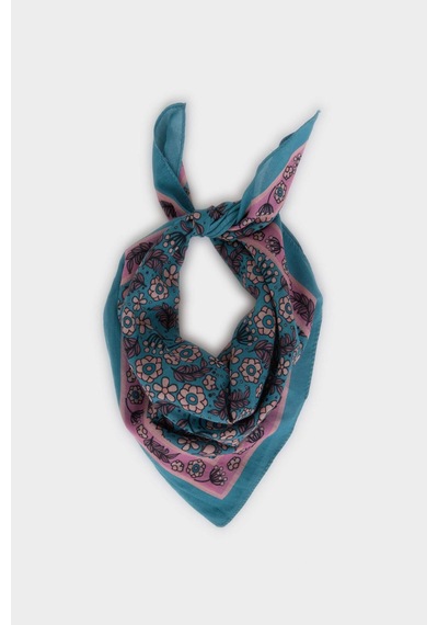 Defacto Kadın Desenli Pamuklu Bandana E6171ax26smgn2 Yeşil-gn2
