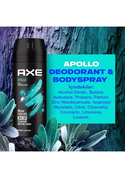 Apollo Erkek Sprey Deodorant 150 Ml 5 Adet
