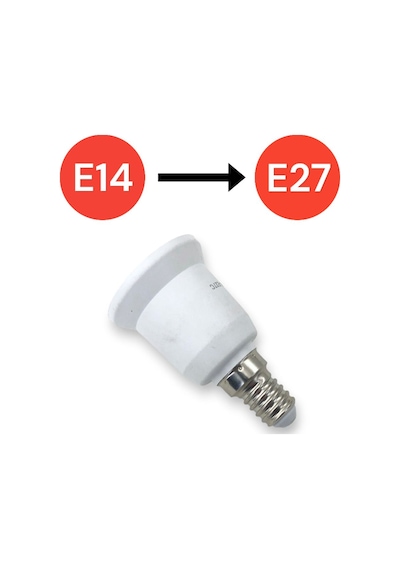 E14 'den E27 'e Dönüştürücü Duy - Pratik Ve Güvenli Çözüm E27 To E14 Duy Dönüştürücü