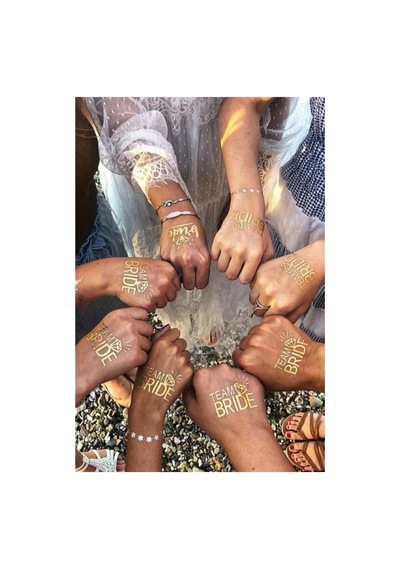 E Elmas Team Bride Geçici Dövme, Bekarlığa Veda Bride To Be Dövmesi 10 Adet 9+1