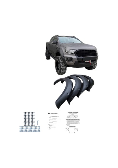Ford Ranger 2012 - 2022 Çamurluk Üstü Dodik Seti İthal