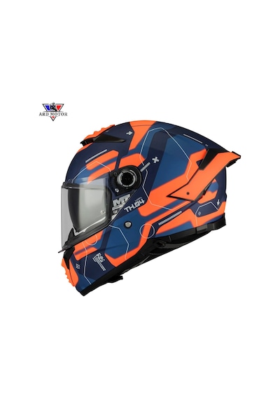 Mt Helmets Thunder 4 R Sv Lumex C24 Mat Kapalı Kask Turuncu