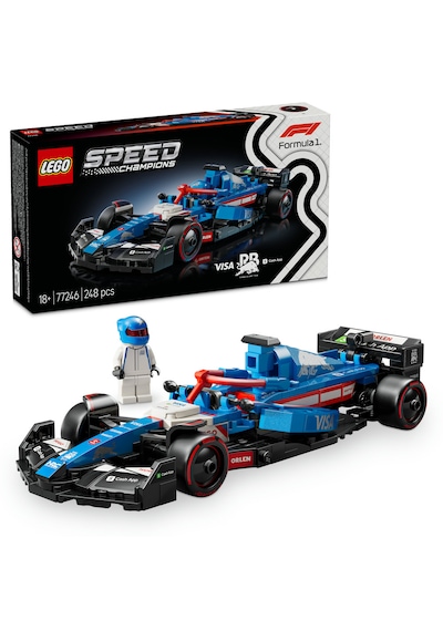 LEGO® Speed Champions Visa Cash App RB VCARB 01 F1® Yarış Arabası 77246 - Yetişkinler için Koleksiyonluk Yarış Arabası Yapım Seti (248P)