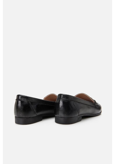 Yaya By Hotiç Kadın Siyah Tokalı Şık Klasik Loafer Siyah