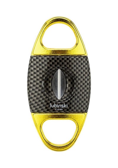 Lubinski Karbon Desen Metal V Puro Kesici Gold 60 Ring