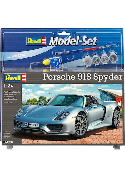 Revell Porsche 918 Spyder Boyalı Set - 1/24 - 7026