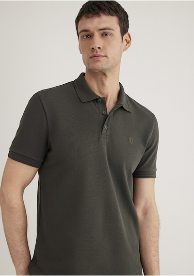 Mavi - Antrasit Polo Tişört 064946-71587 Antrasit