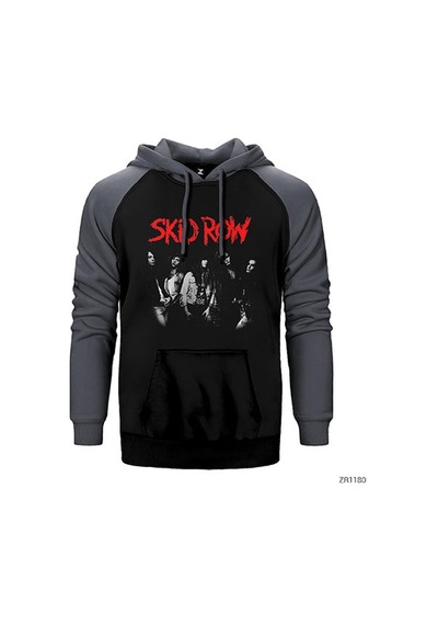 Skidrow Kırmızı Renk Reglan Kol Sweatshirt / Hoodie
