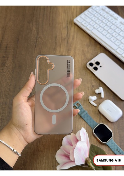 Samsung Galaxy A16 Uyumlu Mat Sert Klein Kılıf Gri