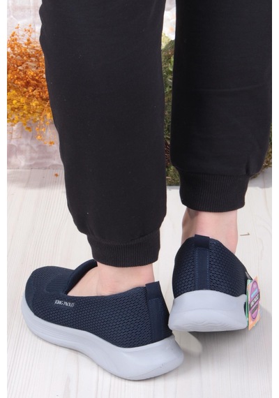 Fort King Karen Rahat Hafif Memory Foam Taban Sneaker Kadın Ayakkabı Lacivert