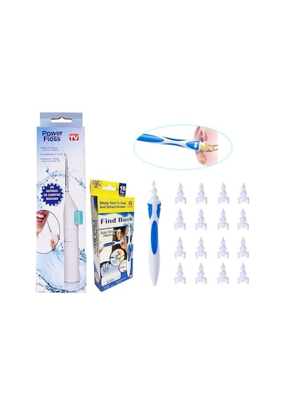 Kulak Temizleme Ve Power Floss Mekanik Diş Ve Ağız Temizleme Aleti Seti Lisinya