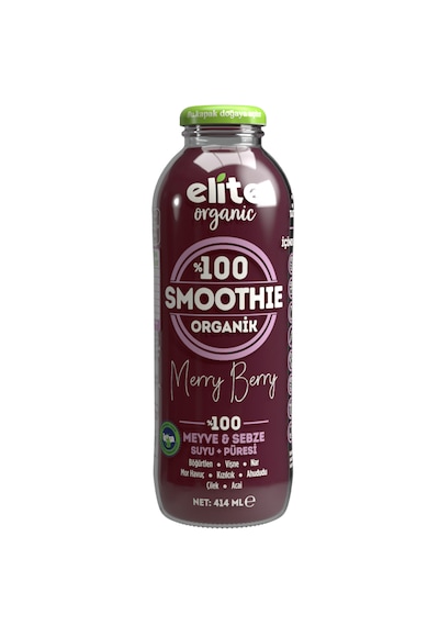 Elite Organic Böğürtlen Vişne Nar Smoothie 414 ML
