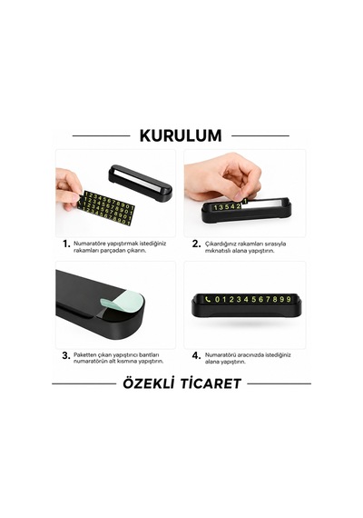 Araç İçi Telefon Numaratörü Açılır Kapanır