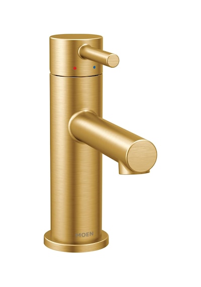Moen Hizala Fırçalanmış Altın Tek Kolu Modern Banyo Bataryası Tah Diğer