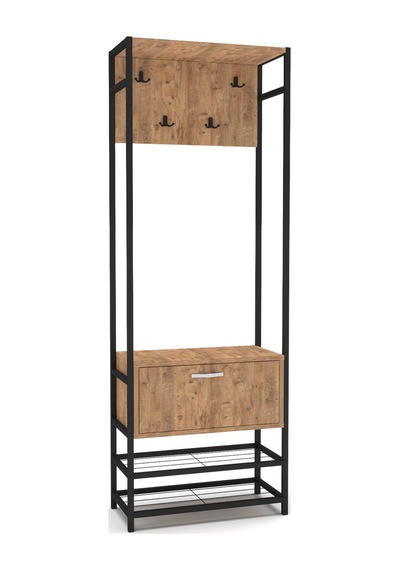 Metal Portmanto Kahverengi 180 Cm