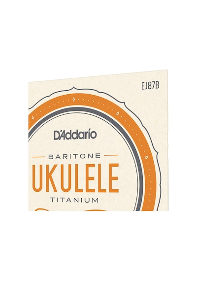 D'addario Ej87b Ukulele Tel Seti, Baritone, Titanium, Warm Bright
