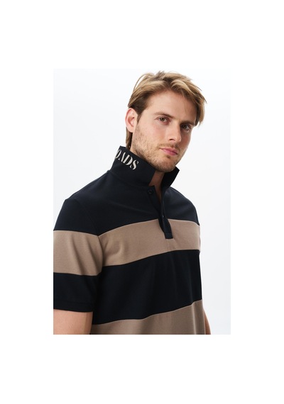 AR-MA Arma Erkek Regular Fit Çok Renkli % 100 Pamuk Pike Polo Yaka Tişört Y29374356102 Siyah