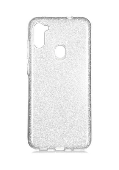 Samsung Uyumlu Galaxy A11 Kılıf Zore Shining Silikon-Kırmızı