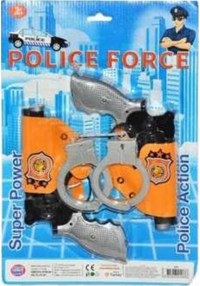 Hoobi Toys Kartela 2li Kelepçeli Silah Set
