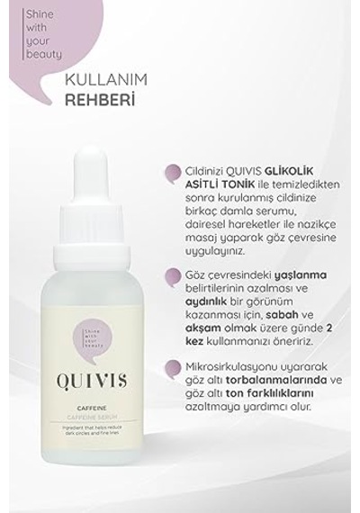 Purest Solutions Torbalanma Ve Morluk Karşıtı Aydınlatıcı Kafein Göz Altı Serumu 30 Ml Caffeine 5 Vitamin C