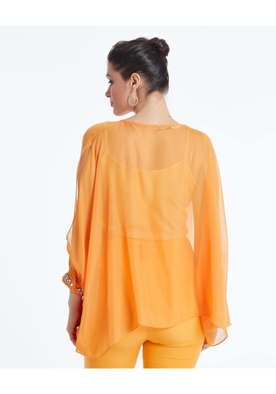 Serpil Exclusive İşlemeli Kadın Bluz - Modern Ve Şık Tasarım - Özel Gün Ve Davet İçin Bluz Orange Serpil Exclusive İşlemeli Kadın Bluz - Modern Ve Şık Tasarım - Özel Gün Ve Davet İçin Bluz Orange