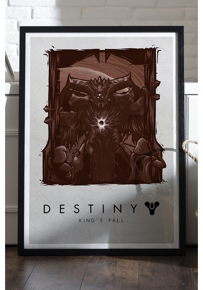 Destiny Siyah Ahşap Çerçeveli Poster, Dekoratif Oyun Duvar Tablosu
