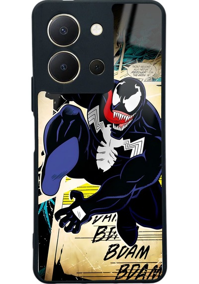 Vivo Y36 Venom Tasarımlı Glossy Telefon Kılıfı Çok Renkli