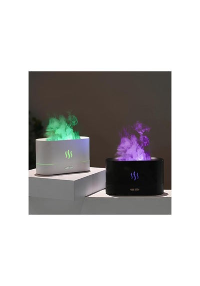 5 Adet Alev Görünümlü Buhurdanlık Difüzörü Usb İle Çalışan 10x17 Cm Dekoratif Aroma Difüzör Diffuser Incense Burner
