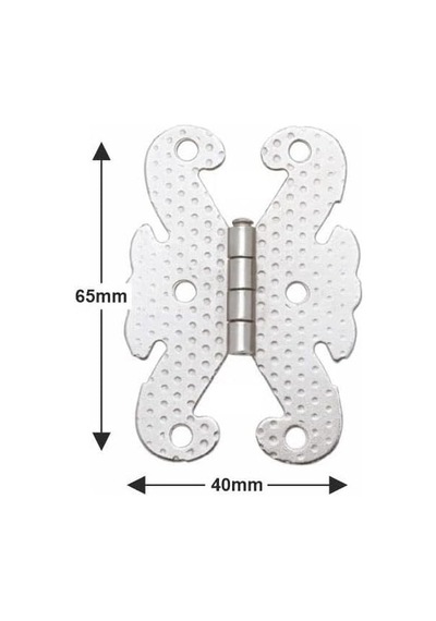 Kelebek Menteşe Metal 40 65mm Sarı 2 Adet Ahşap