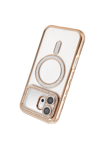 Newface Huawei Honor 600 Joke Simli Magneticsafe Kılıf Gold