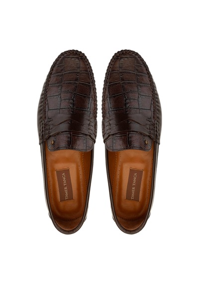 Tamer Tanca Erkek Hakiki Deri Kahverengi Kroko Loafer Ayakkabı 478 B1100 Erk Ayk Sk24-25 Kahve Kroko Kahverengi Tamer Tanca Erkek Hakiki Deri Kahverengi Kroko Loafer Ayakkabı 478 B1100 Erk Ayk Sk24-25 Kahve Kroko Kahverengi