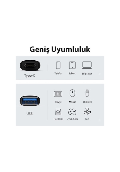 Baseus Type-c To Usb 3.1 Dönüştürücü Adaptör Mini Otg Ingenuity Series Zjjq000003