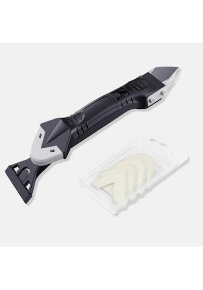 Çok Özellikli Silikon Spatula,derz Kazıyıcı Boya Temizleme Bıçağı - Drz-189 Beyaz