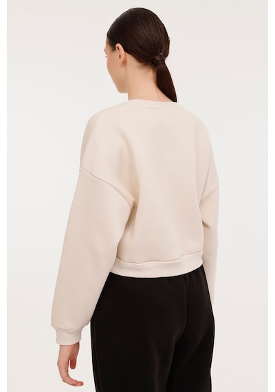 Lotto W-leblanc C Neck Swt 4pr Bej Kadın Sweatshirt 000000000101925209 Bej