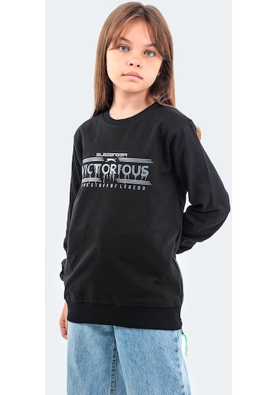 Slazenger DUNA IN Çocuk  Siyah Sweatshirt