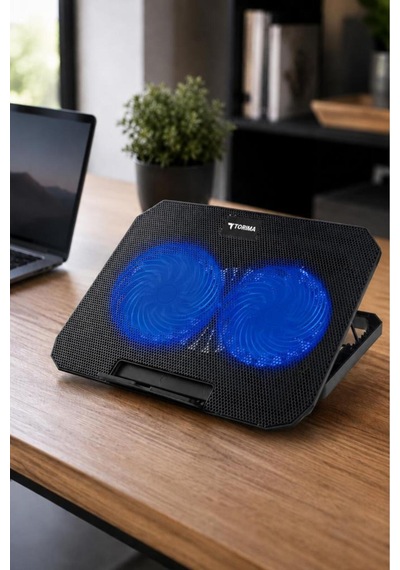 Laptop Soğutucu Çift Fanlı Ayarlanabilir Dizüstü Bilgisayar Soğutma Fanı Cf02