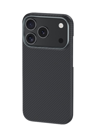 Apple Uyumlu iPhone 17 Pro Kılıf Benks M-safe Şarj Metal Kamera Çerçeveli Armorair 600d Kevlar Fiber Siyah