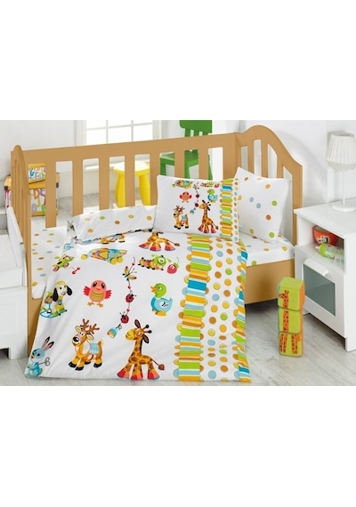 Cotton Box Oyun Bahçesi Turkuaz Bebek Nevresim Takımı