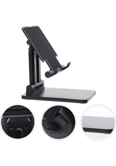 Telefon Ve Tablet Standı Yükseklik Ve Açısı Ayarlanabilir -siyah