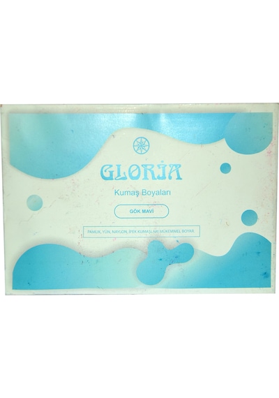 Gloria Kumaş Boyası Gök Mavi 10 Gr Paket