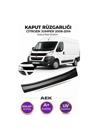 Citroen Jumper 2006-2014 Araca Özel Üretim "4mm" Kaput Rüzgarlığı