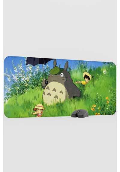Totoro Anime V5 - 90x40 Xxl Gaming Kauçuk Kaymaz Taban Mouse Pad Fare Altlığı
