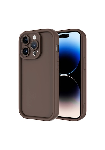 Apple Uyumlu iPhone 14 Pro Max Kılıf Kamera Korumalı Tchs Ananas Kapak - Kahverengi Kahverengi