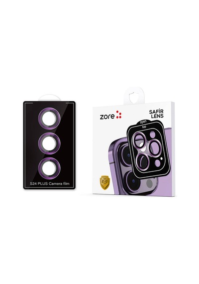 Ardemix Galaxy Uyumlu S24 Plus Kamera Lens Koruyucu Cam Filmi-mor Mor